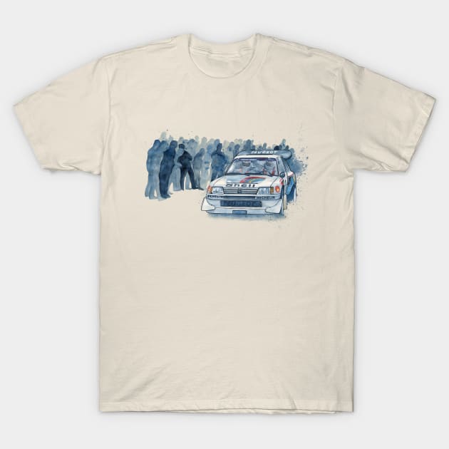 Rally Group B - Peugeot 205 T-Shirt by dareba